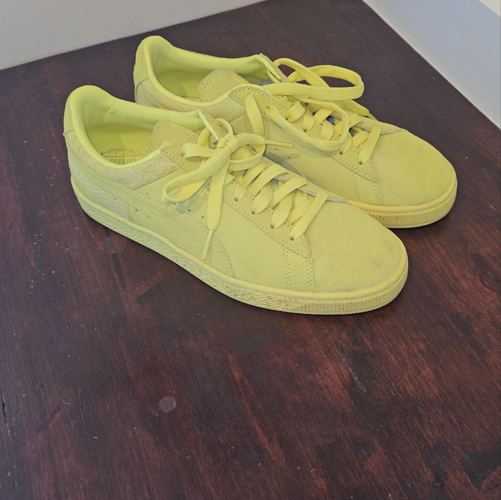 Puma Neon Yellow Casual Sneakers - Picture 5 of 6